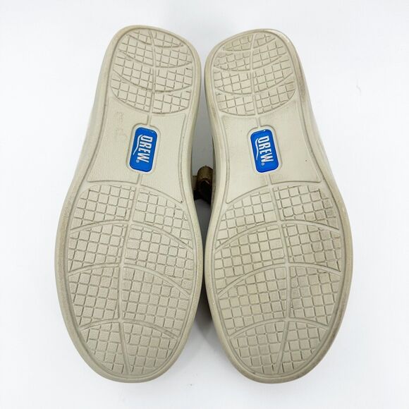 Drew Womens Shoes Size 8 WW Rose Mary Jane Beige Oxford Leather Comfort Workwear - Picture 7 of 14